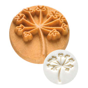 Tampon décoratif PISSENLIT  bois rond ø 2,5 cm - L = 5cm