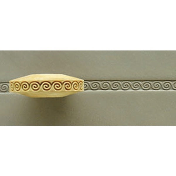 Tampon décoratif rouleau  bois rond 1,5 cm - SPIRALE - 12