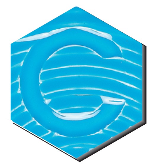 Émail brillant semi-opaque faïence Ceradel - AO-329 Bleu céleste