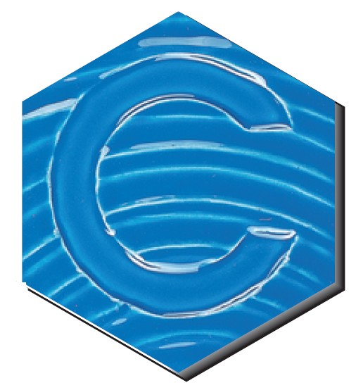 Émail brillant opaque faïence Ceradel - AO-756 Bleu azur