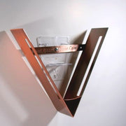 WANDLEUCHTE "V" 30 cm Kupferfarben