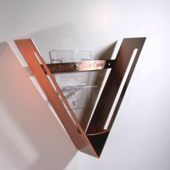 WANDLEUCHTE "V" 30 cm Kupferfarben