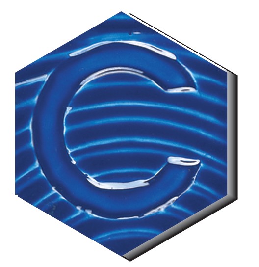 Émail brillant semi-opaque faïence Ceradel - ATP-4025 Bleu vert