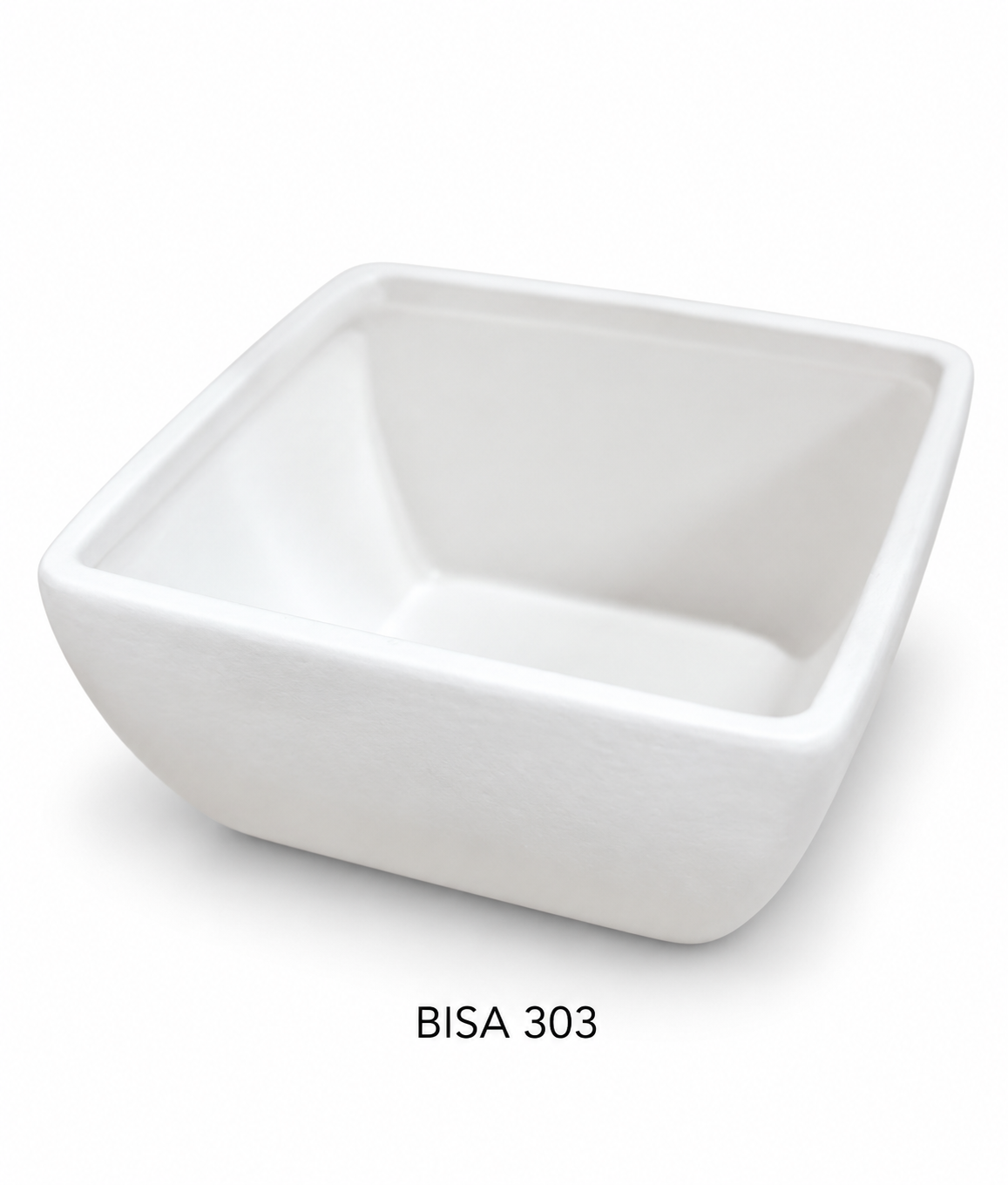 Biscuit Bol carré D12cm H6cm