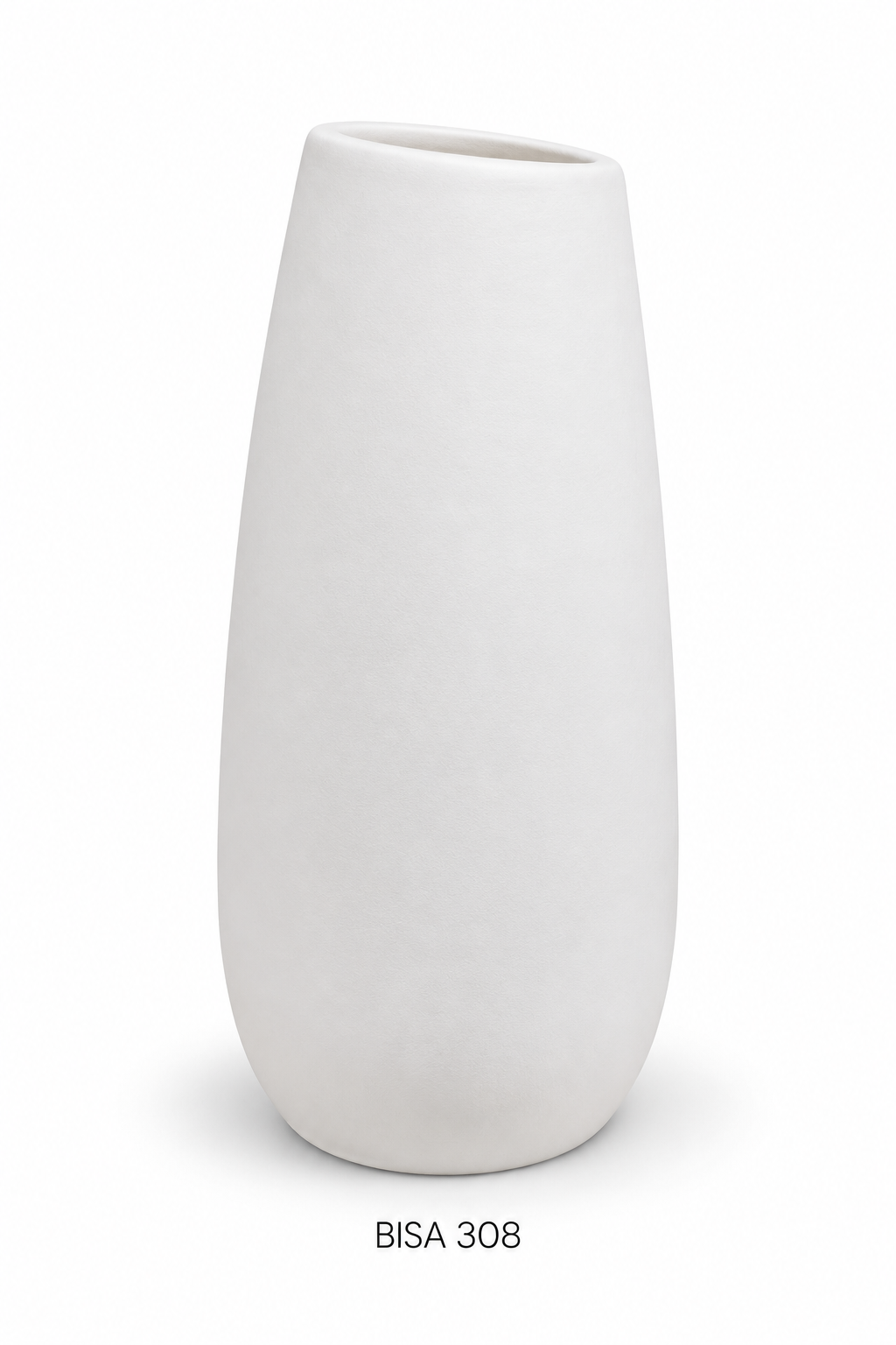 Biscuit Vase asymétrique H 21,5cm