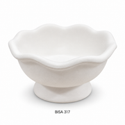 Biscuit Coupe glace bord ondulé D10,8cm H6,5cm