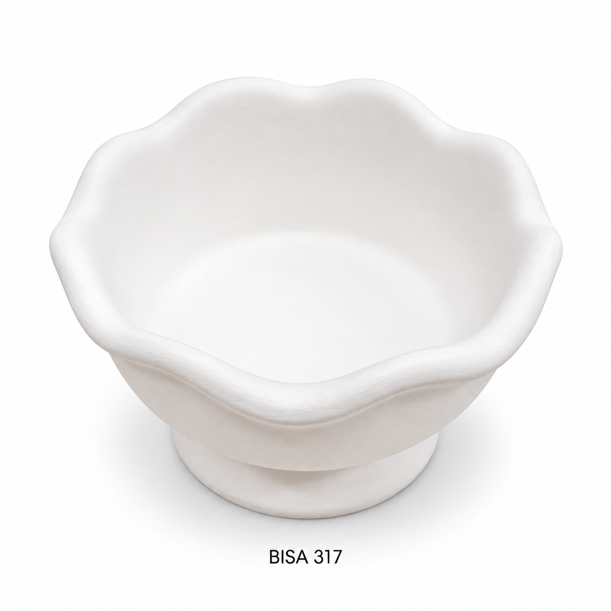 Biscuit Coupe glace bord ondulé D10,8cm H6,5cm