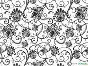 PARISIAN BLACK CHINTZ Dim.50X70cm/750-850°C