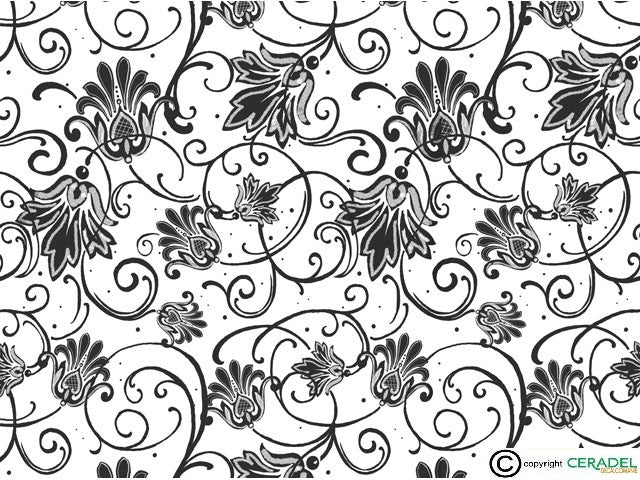 PARISIAN BLACK CHINTZ Dim.50X70cm/750-850°C