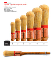 PINC 380RB Brosse à glacer pouce soies Ronde