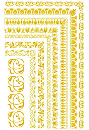 CHROMO 70240 OR Brillant Dim.30x20cm-Temp.780-820°C