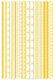 CHROMO 70370 OR Brillant Dim.30x20cm-Temp.780-820°C