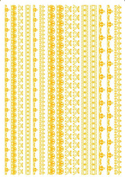 CHROMO 70380 OR Brillant Dim.30x20cm-Temp.780-820°C