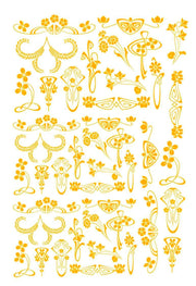 CHROMO 70400 OR Brillant Dim.30x20cm-Temp.780-820°C