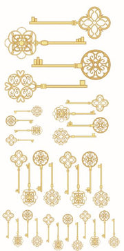 CLES OU CLEFS.32motifs.21/162mm maxi**