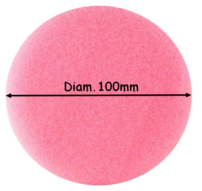 DISQUE MOUSSE ROSE Ø100mm