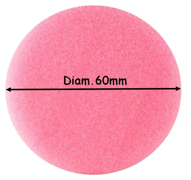 DISQUE MOUSSE ROSE Ø60mm
