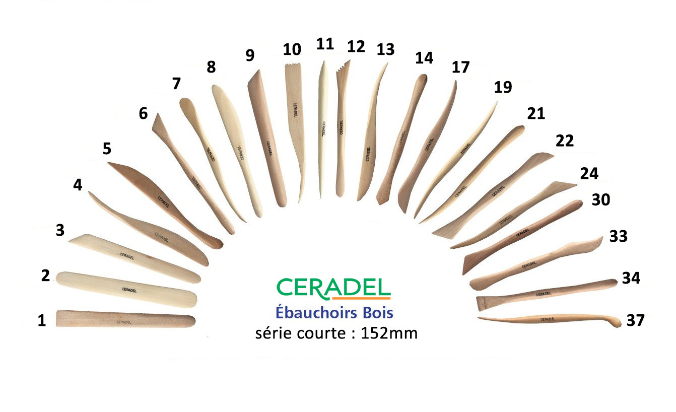 YAGSUW Lot de 38 outils de sculpture d'argile avec sac, poignée en bois YAGSUW Lot de 38 outils de sculpture d'argile avec sac, poignée en bois