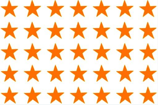 ETOILES MICA OR Dim.31x23cm/750-850°C