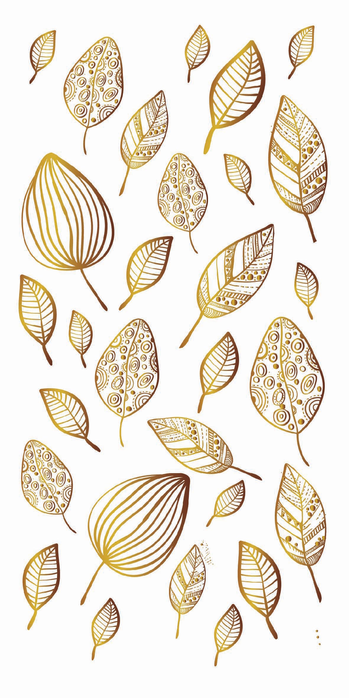 FEUILLAGE D'OR.34motifs.15/50mm maxi**