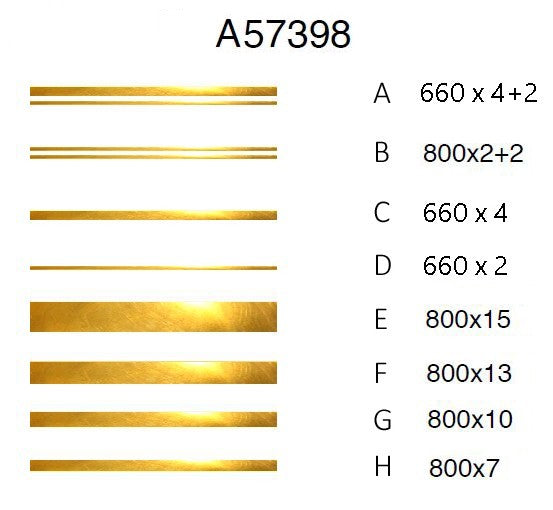 FILET OR Brillant Dim.660x4mm-2Motifs