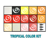 GLASSLINE KIT 14 COULEURS TROPICAL/GA33