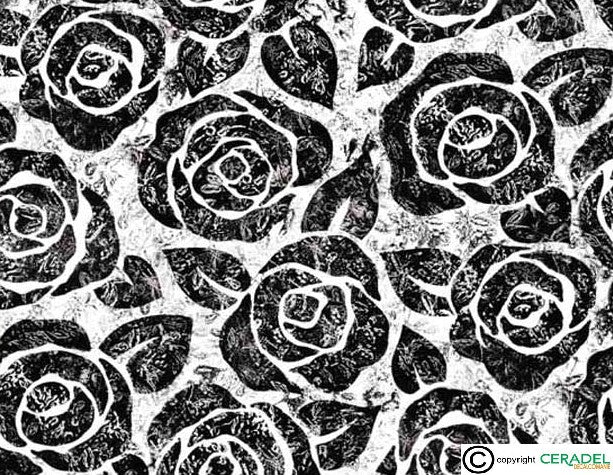 GOTHIC ROSE CHINTZ DIM.50X70cm/750-850°C