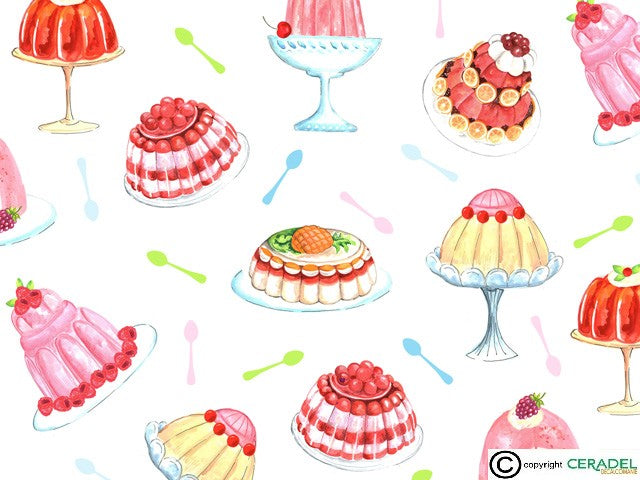 JELLIES CHINTZ Dim.50X70cm/750-850°C