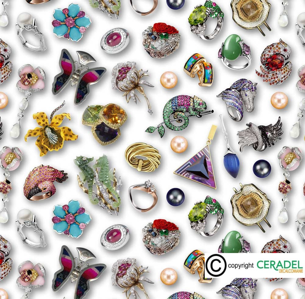 JEWELS CHINTZ DIM.50X70