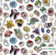 JEWELS CHINTZ DIM.50X70