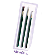 Kit déco 3 pinceaux CERADEL