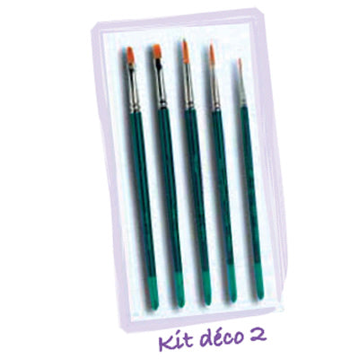 Kit déco 5 pinceaux CERADEL