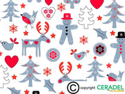 LAPLAND CHINTZ Dim.50X70cm/750-850°C