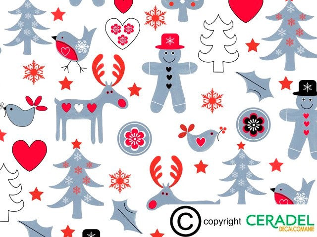 LAPLAND CHINTZ Dim.50X70cm/750-850°C