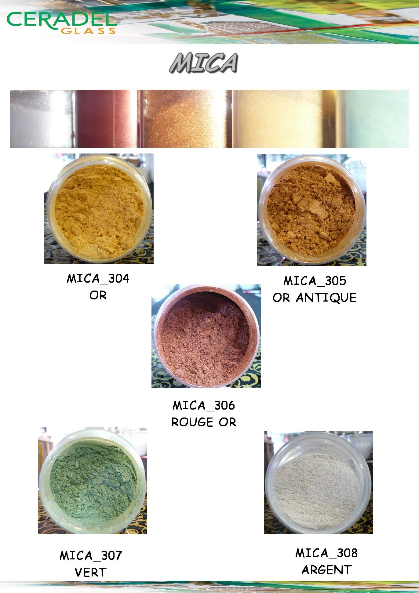 MICA Couleur ARGENT-50Gr