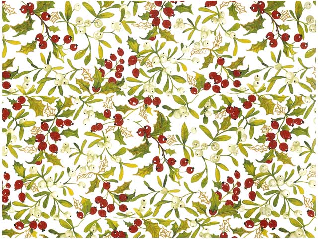 MIST & HOLLY CHINTZ CLEAR.Dim.50x70cm/750-850°C