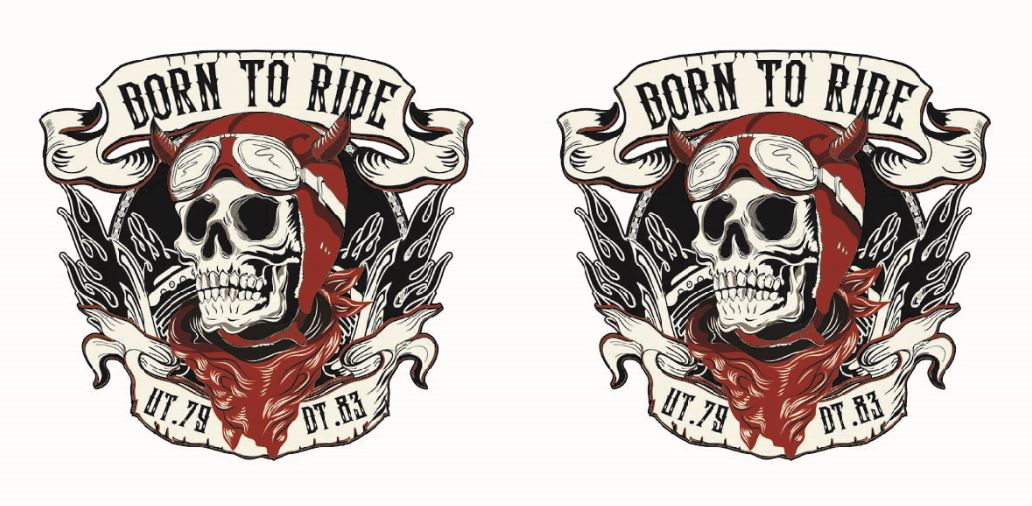 MOTARDS.2motifs.40mm**