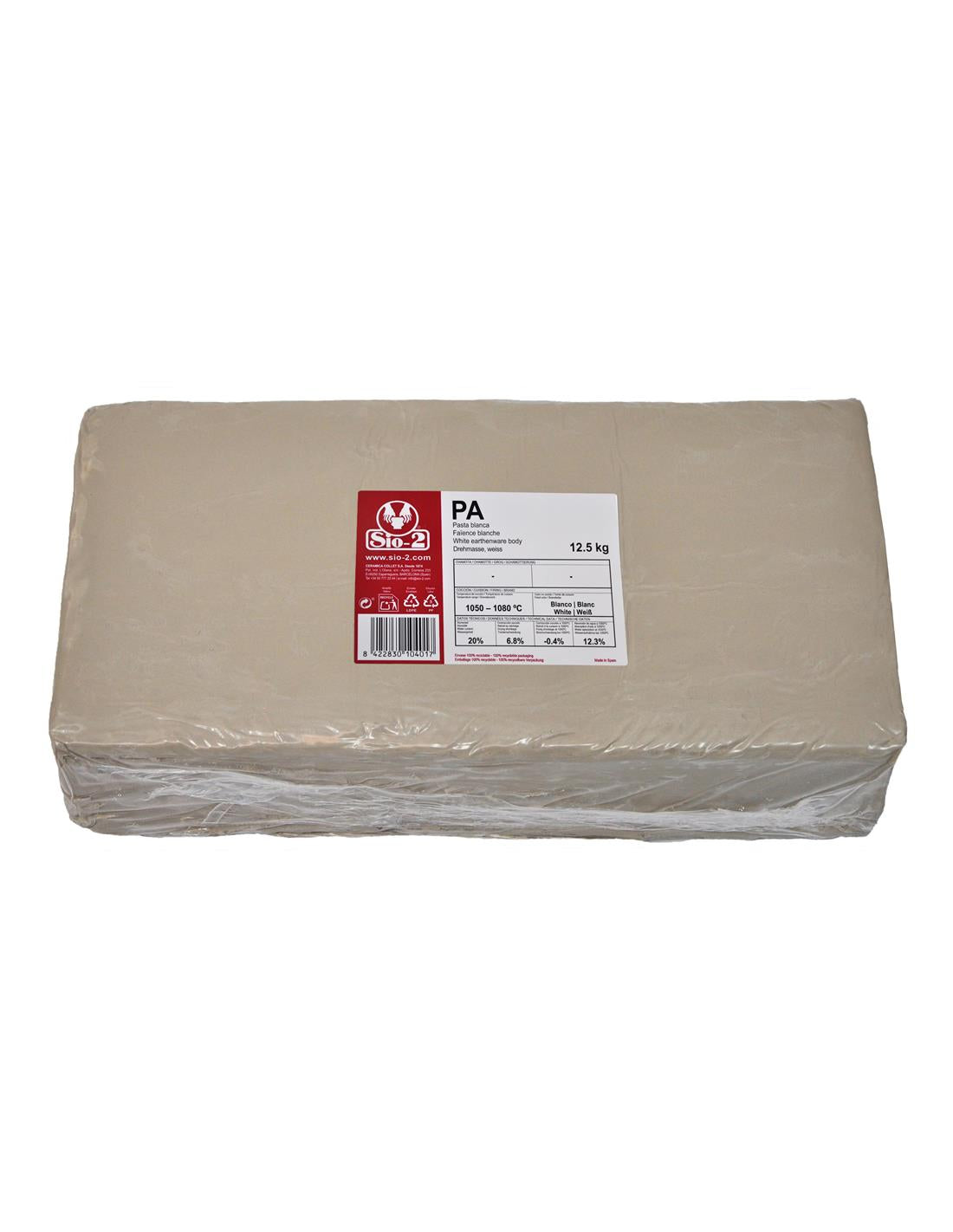 Pâte faïence blanche Sio-2® - PA