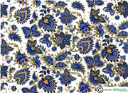 PAISLEY BLUE CHINTZ Dim.50X70cm/750-850°C