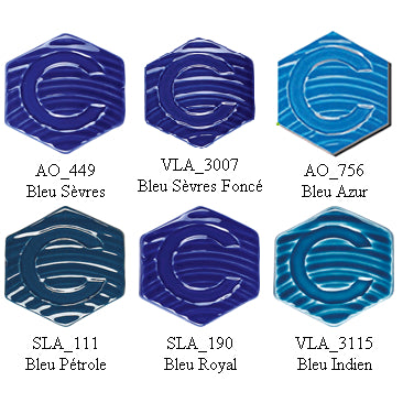 PALETTE DECOUVERTE EMAUX SANS PLOMB BLEU PROFOND