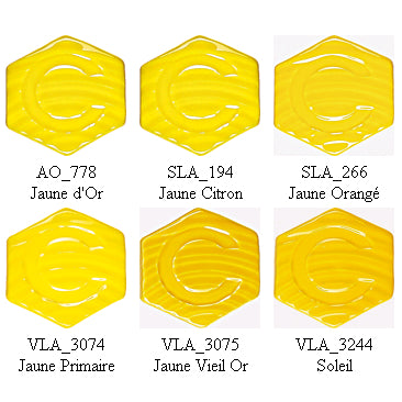 PALETTE DECOUVERTE EMAUX SANS PLOMB JAUNE