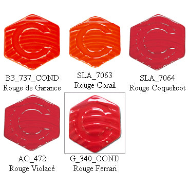 PALETTE DECOUVERTE EMAUX SANS PLOMB ROUGE