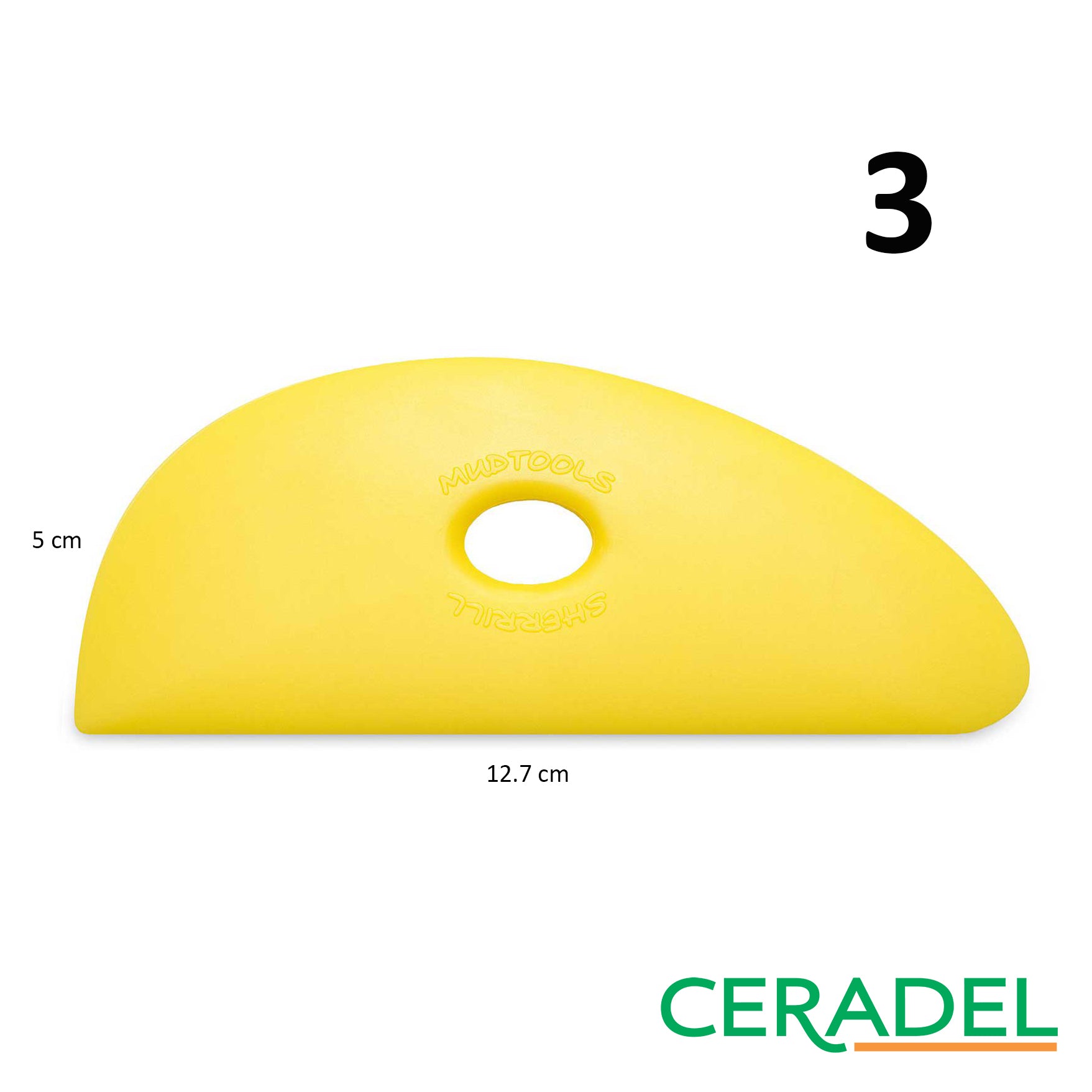 FLEXIBLER GELBER SPATEL (WEICH) MUDTOOLS