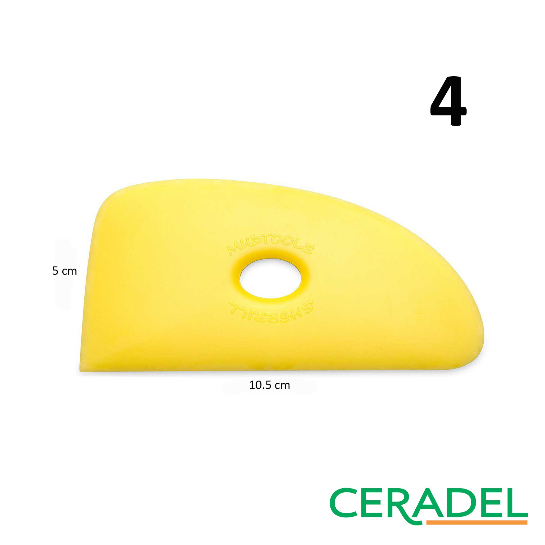 FLEXIBLER GELBER SPATEL (WEICH) MUDTOOLS
