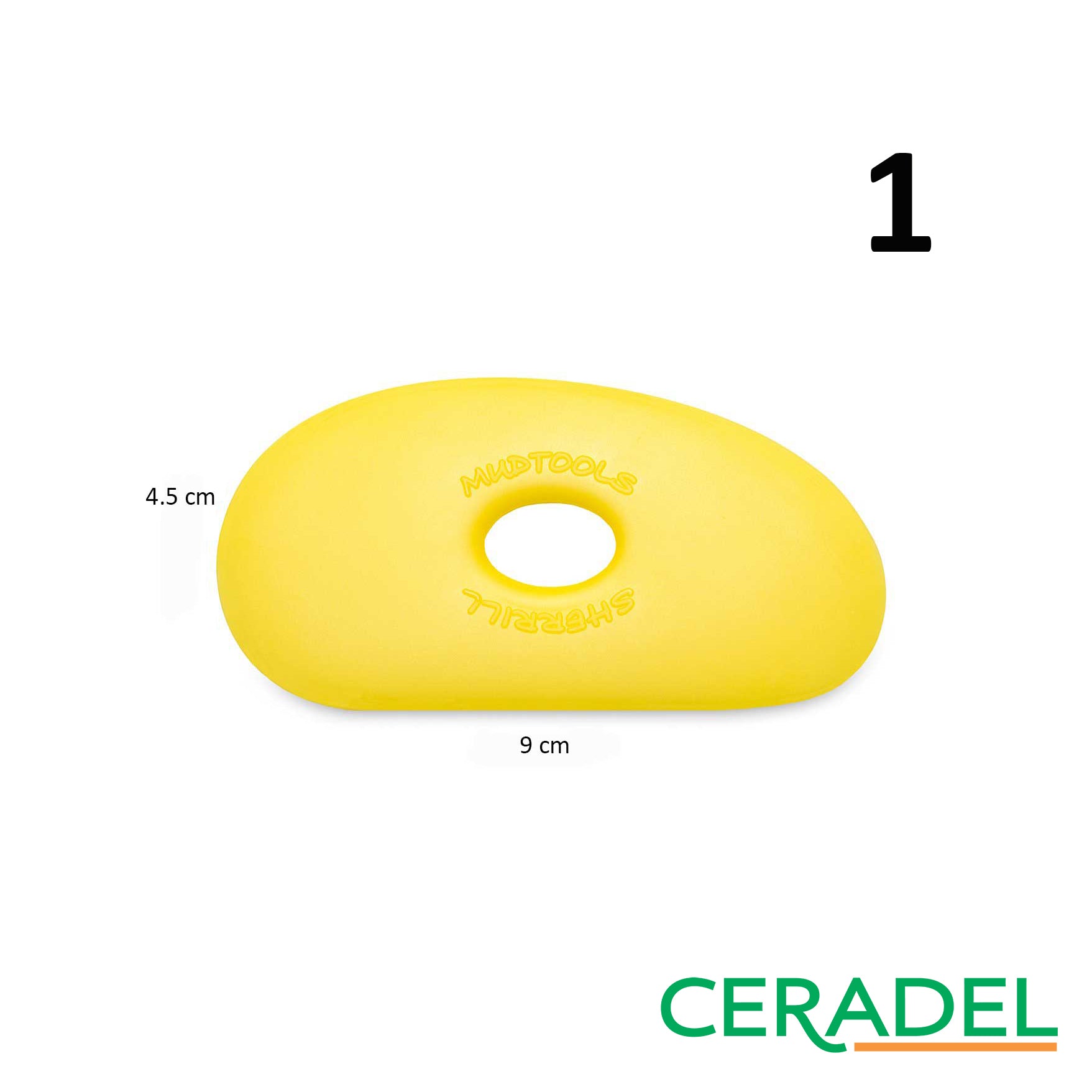 PALETTE FLEXIBLE JAUNE (SOFT) MUDTOOLS