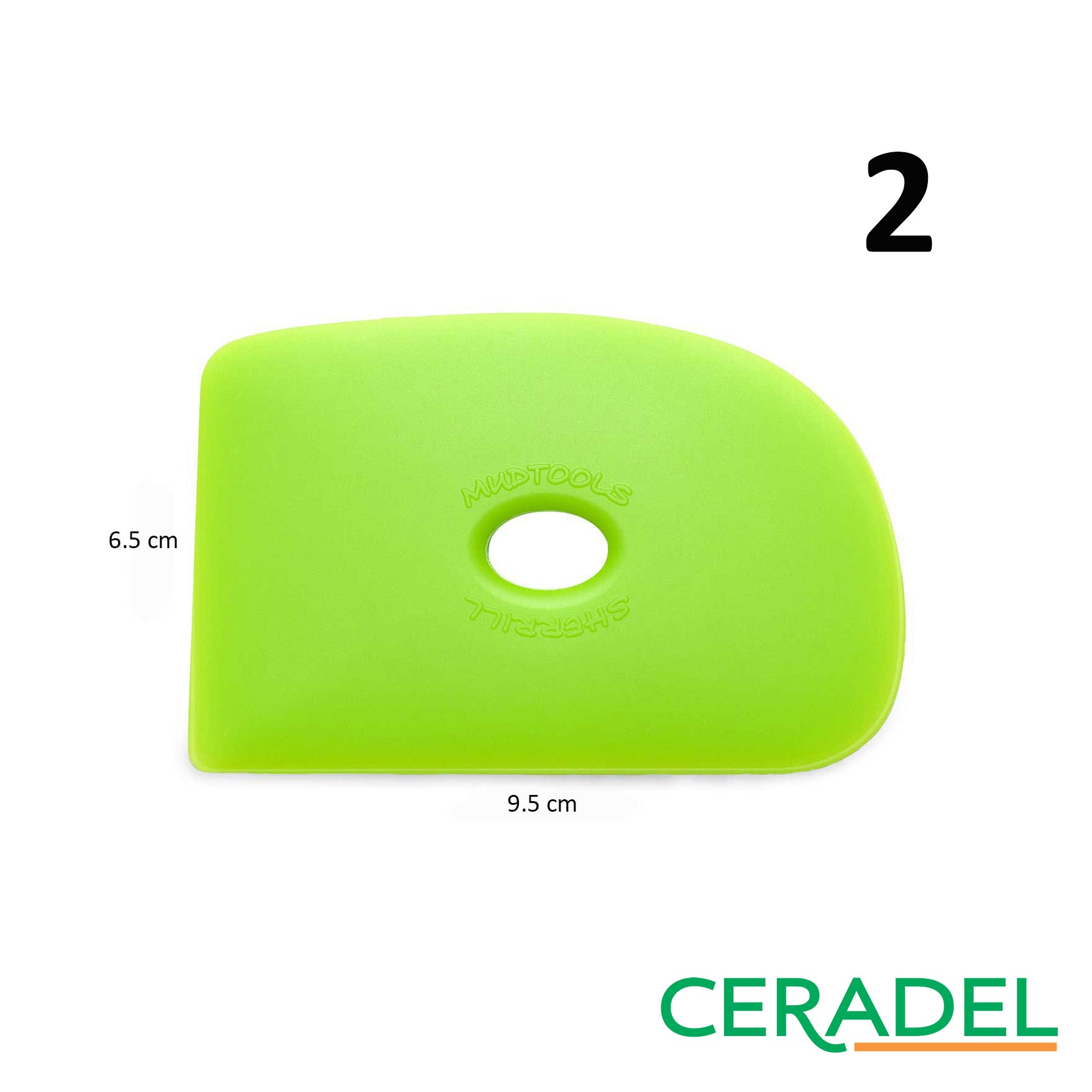 PALETTE FLEXIBLE VERT (MEDIUM) MUDTOOLS