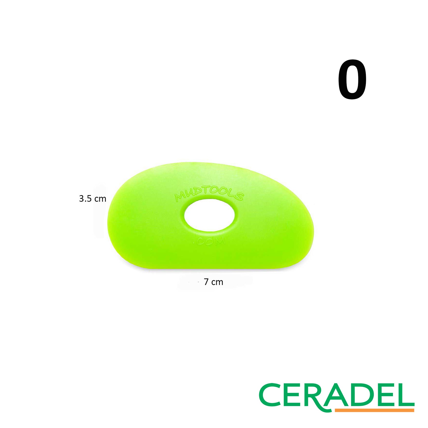 PALETTE FLEXIBLE VERT (MEDIUM) MUDTOOLS