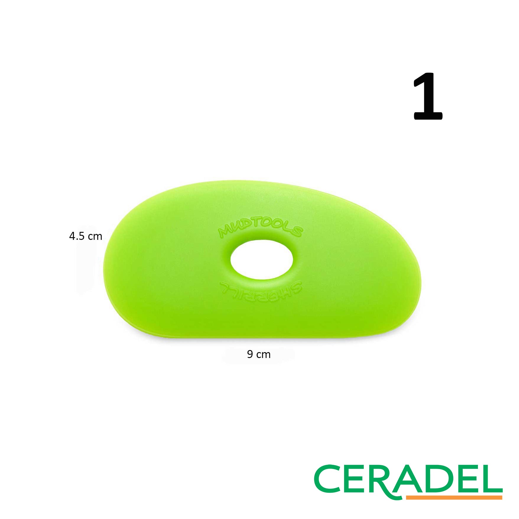 PALETTE FLEXIBLE VERT (MEDIUM) MUDTOOLS