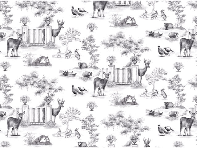 PARKLAND BLACK CHINTZ Dim.50x70cm/750-850°C