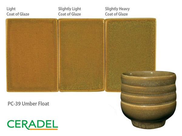 Émail à effets grès & porcelaine Amaco - PC39 Umber Float